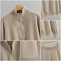 Pull col roulé décontracté pour femme, style européen et américain, motif abstrait patchwork, anti-plis, nouvelle collection automne, faible MOQ, OEM
