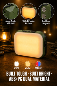 WOSEN <b>Mini</b> Dual Magnets 60 LED beads Large floodlight camping light Tripod Mount Outdoor Work Emergency <b>Lantern</b> Light Flashlight - Product Image 3