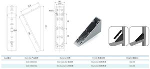 Chất lượng cao tương thích hồ sơ Alu Màu khung đồ nội thất góc khung xây dựng - Product Image 2