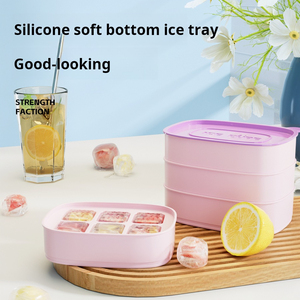 Hot-bán thân thiện với môi PP khay đá nắp vuông nhanh chóng-đông lạnh Băng hộp cho hộ gia đình <span class=keywords><strong>Ice</strong></span> Making nhà máy-demoulded <span class=keywords><strong>Ice</strong></span> <span class=keywords><strong>Cream</strong></span> - Product Image 2