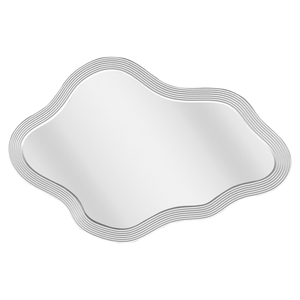 Muur Decoratieve Spiegel Oranje Hout Frame Wolk Design Spiegel Voor Woonkamer Espejo Miroirs Moderne Muur Boog Decoratieve Spiegel - Product Image 3