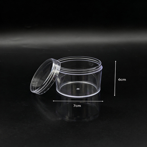 Bottiglie Rotonde in Plastica Trasparente Ecologiche, Contenitori Multiuso per Gioielli e Strass per Unghie, Diametro 7 cm - Product Image 3