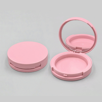Boîte de rangement compacte pour faux cils magnétiques en ABS, portable et lavable, pour poudre et illuminateur cosmétique