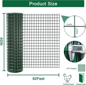 Panneau de clôture en treillis soudé galvanisé 2x2 4x4 calibre 12, panneau de treillis soudé enduit de PVC pour renforcement des murs, panneau de clôture pour chèvres et chevaux - Product Image 3