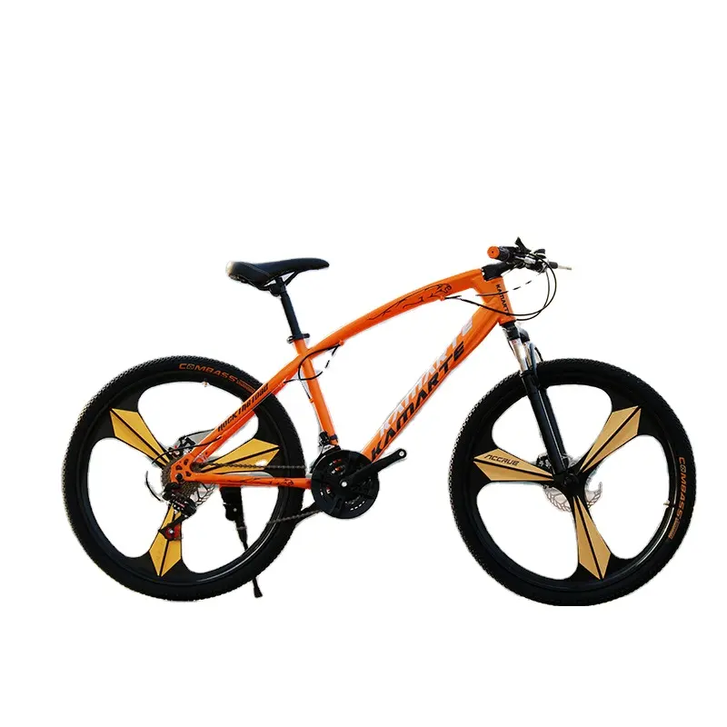 Bicicletta per adulti con forcella anteriore bloccata 27 velocità assorbimento del freno a doppio disco 24 26 pollici mountain bike