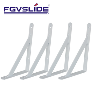 Support d'étagère pliant en L Support de <span class=keywords><strong>bricolage</strong></span> robuste matériel d'étagère ouvert supports d'étagère pliants en métal de fer rustique - Product Image 3