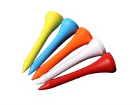 Vente en gros de haute qualité porte-balle de golf en plastique bois bambou tees de golf pour les clubs de golf options de longueur disponibles