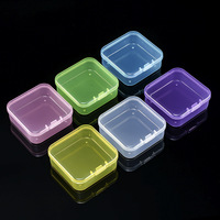 Boîte de rangement mini transparente rectangulaire en plastique, vente en gros de conteneurs PP de haute qualité, boîtes carrées en vrac