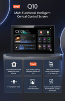 Panel Kontrol Rumah Pintar Q10, Layar Sentuh Penuh 10 inci, Gateway Tuya Zigbee, Pemutar Musik Latar Belakang Multi-Ruangan