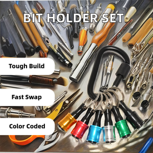 6 PCS 1/4 Inch <strong>Bit</strong> Holder Keychain Hex Screwdriver <strong>Bits</strong> Holder with Quick <strong>Change</strong> Extension Bar Most Electric OEM Customizable - Product Image 3