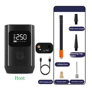 <span class=keywords><strong>Pompe</strong></span> à air numérique pour pneus de voiture, sans fil, portable, rechargeable par USB, avec manomètre - Product Image 3