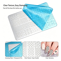 Plaques de tamponnage pour nail art dorées, motifs variés (lignes, fleurs), outil en acier inoxydable pour estampage d'ongles, Zhejiang
