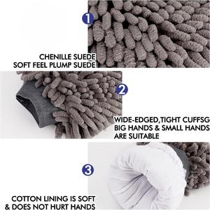Hot Selling Cheaper Chemical Guys <b>duster</b> Cloth Microfibre Double Sided Free Cute Car Wheels Wash Super Noodle Foam Mitt - Product Image 4