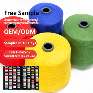 Bán Buôn Core Spun Knit Viscose Nylon Tất Cả Các Loại Sợi 50% Viscose 28% PBT 22% Nylon Pha Trộn Sợi Cho Dệt May - Product Image 1