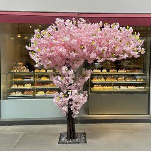 Pohon Sakura Buatan untuk Dekorasi Pernikahan Dalam Ruangan, Pohon Bunga Sakura Sutra Besar Berkualitas Tinggi - Product Image 3