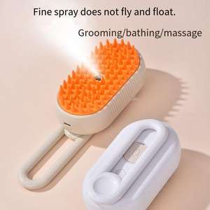 Cepillo eléctrico para gatos con carga USB personalizado 3 en 1 para mascotas, depilación a vapor, desprendimiento autolimpiante para perros y gatos - Product Image 6