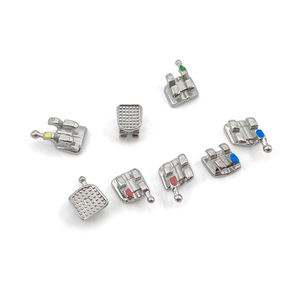 치아 교정 용 치과 도구 교정기 금속 브래킷 <span class=keywords><strong>MIM</strong></span> 모노 블록 로스 <span class=keywords><strong>MBT</strong></span> 022 018 후크 345 치과 액세서리 - Product Image 2