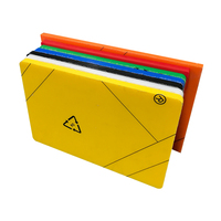 Feuille de plastique HDPE jaune 10 mm, résistance aux chocs, extrudée, tailles personnalisables, découpe sur mesure pour le traitement mécanique, en stock