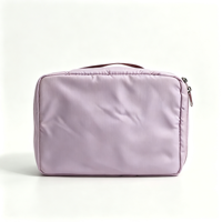 Trousse de Toilette Carrée Durable pour Femme, Imperméable et Portable, Organisateur de Maquillage et Soins de la Peau