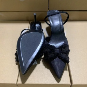 Nouvelles Sandales d'Été 2026 pour Femme à Talons Aiguilles - Talons Hauts Élégants Noirs (5cm-8cm) avec Bout Affiné et Fermeture Facile à Enfiler - Product Image 4