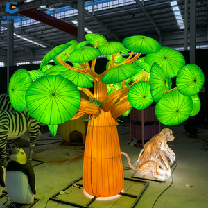 SGFL174 <b>Outdoor</b> Zoo Lantern Decoration Handmade <b>Artificial</b> Silk <b>Tree</b> Festival Lantern For Christmas - Product Image 2