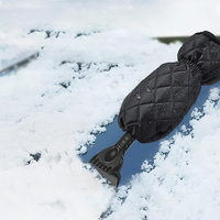 Gant dégivreur de glace imperméable avec poignée extensible, super chaud, pour déneiger la voiture en hiver