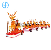 Train électrique sans rails pour parc d'attractions, thème cerf chevalier rouge, pour enfants, à vendre