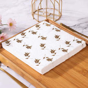 <span class=keywords><strong>Tovaglioli</strong></span> Morbidi per Cena, Personalizzati con Stampa, 2 Veli in <span class=keywords><strong>Carta</strong></span> <span class=keywords><strong>di</strong></span> Pura Cellulosa, con Stampa <span class=keywords><strong>a</strong></span> Caldo Floreale, per Matrimoni - Product Image 3