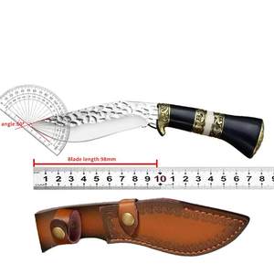 Cuchillos de Caza y Senderismo de Alta Calidad para Exteriores, Cuchillo de Hoja Fija Recta, Cuchillo Curvo Kukri con Mango de Madera - Product Image 6