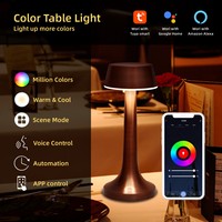 Chargeur sans fil lampe de Table intelligente Tuya contrôle par application de téléphone lampe de Table Portable et Rechargeable