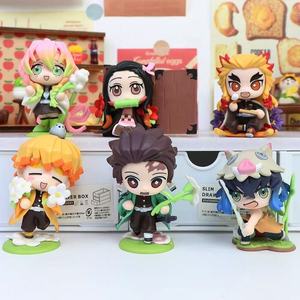 Figure <span class=keywords><strong>Demon</strong></span> <span class=keywords><strong>Slayer</strong></span> in blind box: <span class=keywords><strong>Tanjiro</strong></span>, Nezuko, Zenitsu, Muichiro, modelli da collezione, ornamenti, regali - Product Image 4
