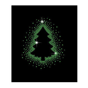 ملصق حراري لقميص بتصميم قبعة سانتا كلوز وعبارة '<span class=keywords><strong>Believe</strong></span>' لعيد الميلاد، مزين بالكريستال اللامع - Product Image 3