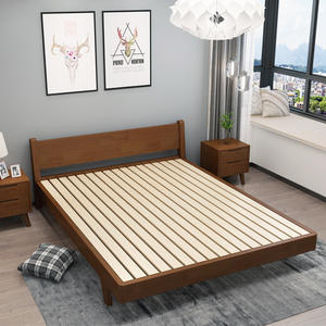 Cost-Effective Water Resistant Durable Wooden <b>Bed</b> <b>Frame</b> Upholstered Headboard Modern Furniture for Hotel Apartment Airbnb Rental - Product Image 3