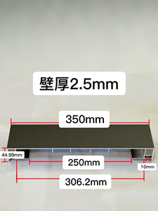 โปรไฟล์อะลูมิเนียมสำหรับขอบระเบียงพร้อมไฟ LED ติดตั้งได้ ใช้ตกแต่งขอบผนังอาคารทันสมัยชั้นบนสุด - Product Image 2