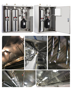 Système d'extinction automatique chimique humide pour hotte de cuisine commerciale modèle USA, construction en acier inoxydable - Product Image 5