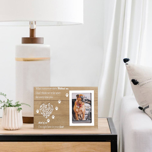 Fashionable Natural Wood Color Pet <strong>Memorial</strong> <strong>Frame</strong> Wooden Board for Love Pet Keepsake Sympathy Loss Souvenir Gifts for Your Belov - Product Image 6