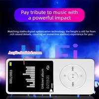 GNLing ZZ-27 64GB BT Mini Tragbarer MP3-Player mit Kopfhörern Ladekabel 1,8-Zoll-Acrylbildschirm USB 2.0 für Musik Hörbücher