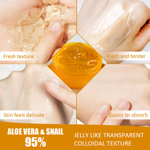 도매 유기농 알로에 베라 달팽이 진정 젤 스킨 케어 보습 진정 콜라겐 미백 달팽이 젤 알로에 베라 젤 - Product Image 5