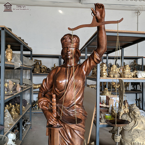 Esculturas de Metal de Tamaño Personalizado de Fábrica, Estatua de la Diosa de la <span class=keywords><strong>Justicia</strong></span> Ciega en Bronce Antiguo - Product Image 5