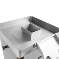 Nouvelle machine à découper et à trancher la viande de poulet entièrement automatique en acier inoxydable, trancheuse à viande à épaisseur réglable, usage commercial