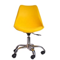 Offre Spéciale tulipe table d'étude et chaise chaise de bureau pivotante avec roues salon pivotant ascenseur chaises d'ordinateur de bureau