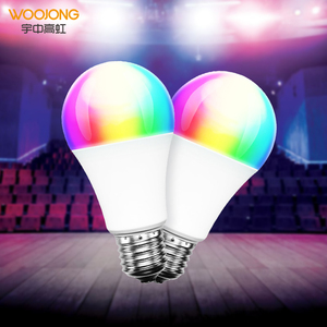 Woojong Factory Direct 7W/9W/12W RGB Bombilla LED inteligente Wifi y aplicación Satisfecho CCT multicolor y regulable con producción automática - Product Image 1
