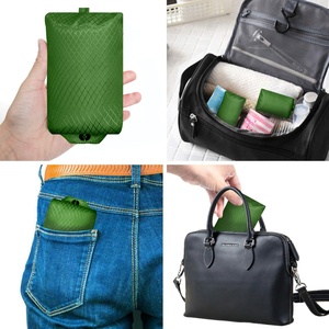 Bolsa de Compras Plegable Personalizada Ecológica de Poliéster 190T con Asa de Cinta y Cuerda, Venta al por Mayor en Inventario - Product Image 4
