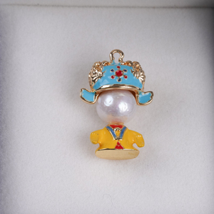 Collier pendentif perle d'eau douce Zhuji nouveau Design inspiré de la cité interdite classique à la mode diamant fête occasions religieuses - Product Image 3