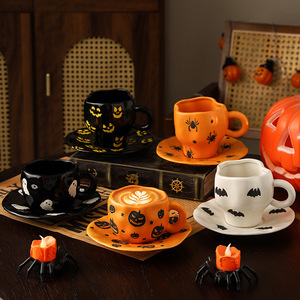 Halloween Ceramic Water Cup Bonito De Volta Para A Escola Presente Estranho Design Engraçado Pequeno Fantasma Elf Pumpkin Caneca - Product Image 2
