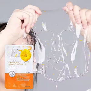 Mascarillas Faciales con Logotipo Personalizado, Mascarilla de Belleza Coreana de Caléndula Reafirmante, Tensora y Lifting, Mascarilla Facial de Colágeno - Product Image 2