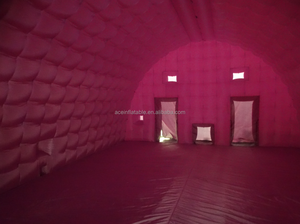 Thương mại khổng lồ lớn màu đen vòm đường hầm di động LED Disco ánh sáng câu lạc bộ đêm Lều Inflatable hộp đêm Inflatable Cube Đảng lều - Product Image 2