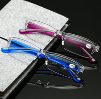 Vente en gros d'usine, lunettes de lecture ultra fines, petites, bon marché, sans monture, pour hommes et femmes