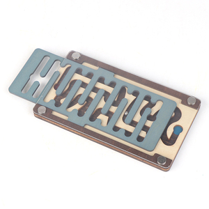 2023 नए हॉट बिकने वाले बच्चों के खिलौने गेंद भूलभुलैया खेल शैक्षिक मिनी लकड़ी की भूलभुलैया और हाथ से बाल खिलौने - Product Image 4