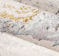 Tapis de sol de luxe pour hôtel, style européen, ligne dorée, décoration, carrelage, moquette